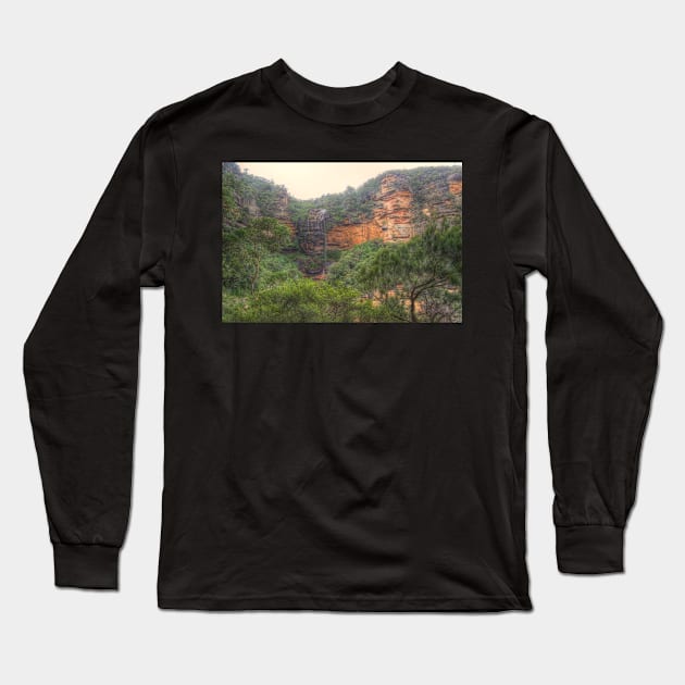 Dry But Beautiful Wentworth Falls Vista Long Sleeve T-Shirt by Michaelm43